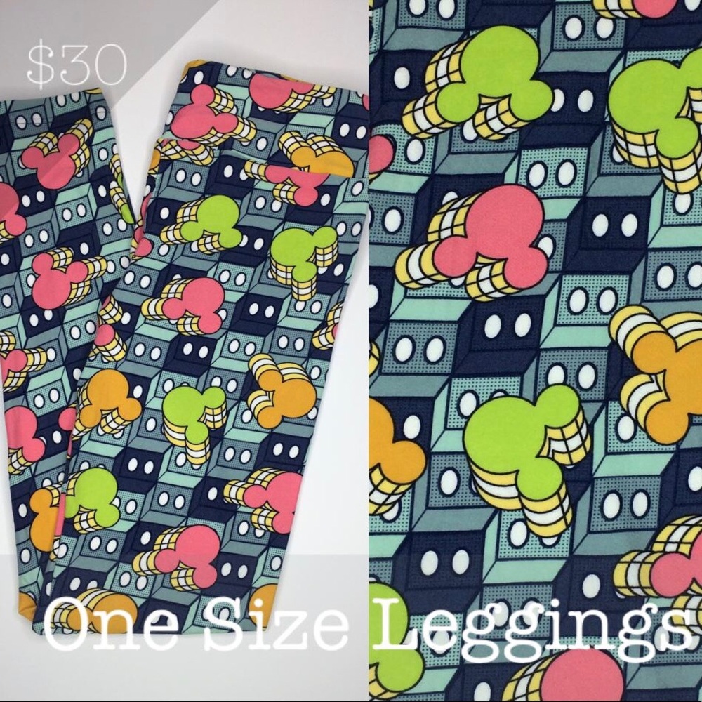 NWT Disney Mickey Leggings LuLaRoe OS 1.0